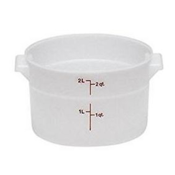 Cambro - RFS2148 Round White Food Storage Container, 2 Qt