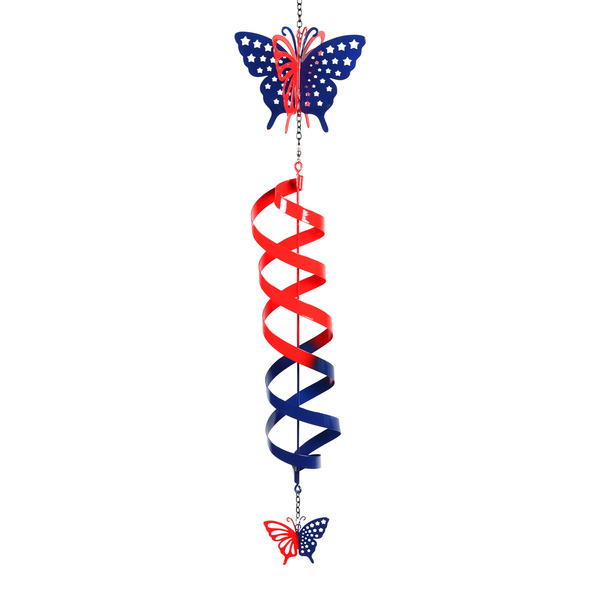 Exhart Metal Indoor/Outdoor Hanging decoration Patriotic 4th of July Decor