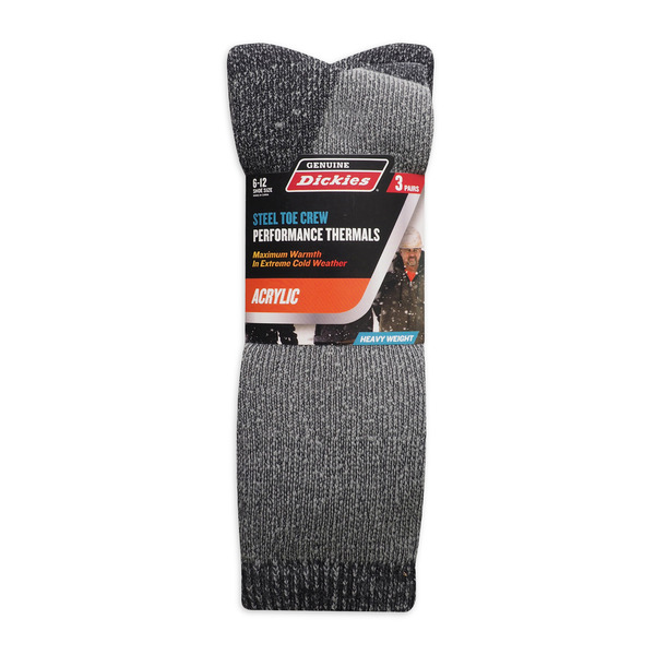 Walmart Dickies Acrylic Thermal Crew Socks Size 6-12 Same-Day