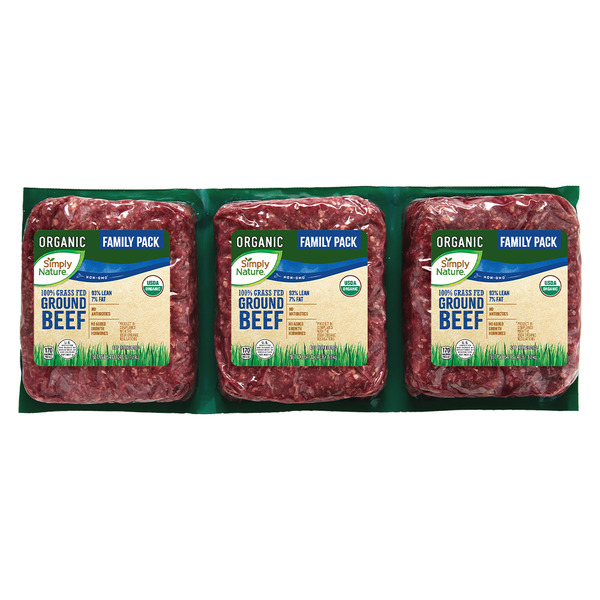 Simply Nature FP 93% Organic GF Ground Beef