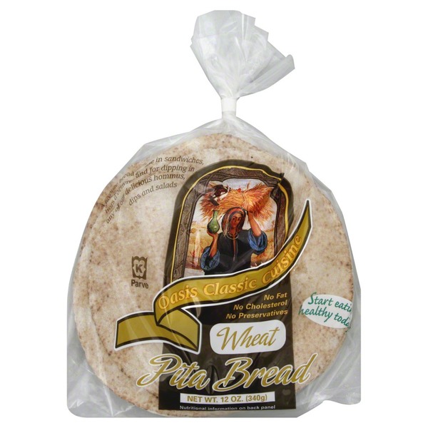 Oasis Pita Bread, Wheat (12 oz) Instacart