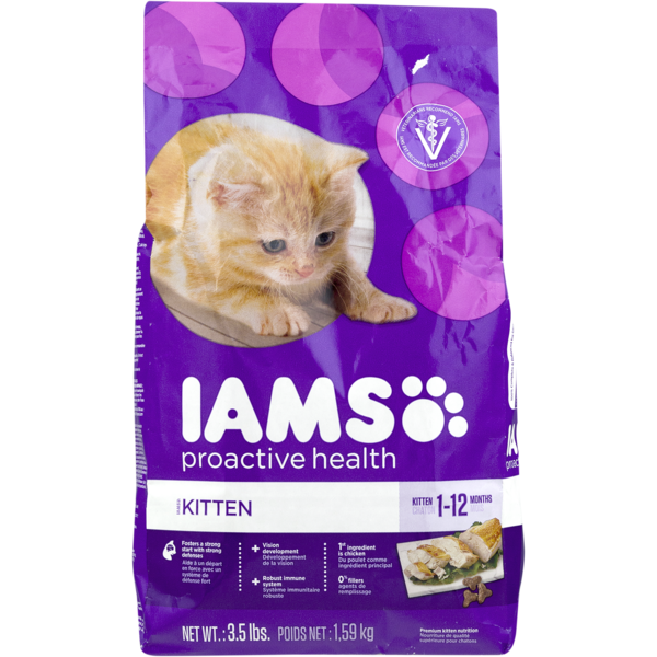 IAMS Proactive Health Kitten Food 112 Months (3.5 lb) Instacart
