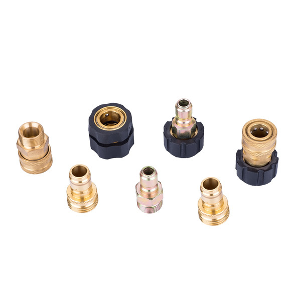 Surface Maxx Multiple fitting sizes Brass Quick connect kit for Gas and Electric Pressure Washers up to 4500 PSI