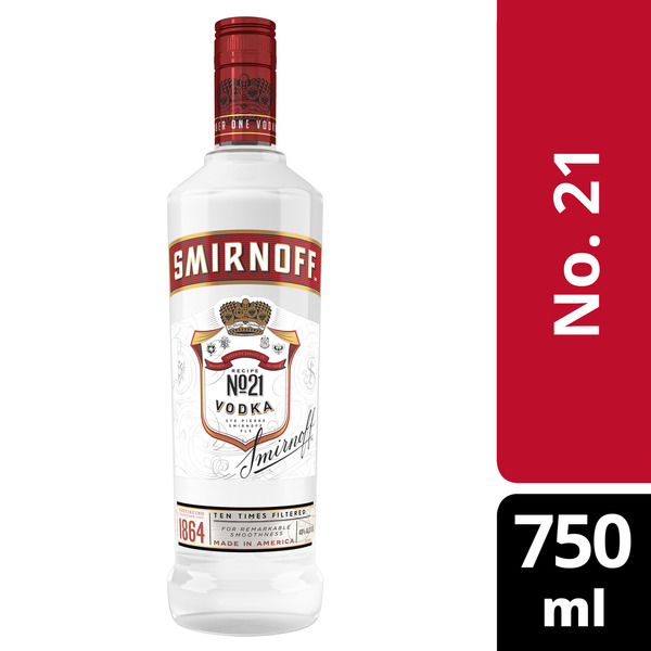 Smirnoff No. 21 80 Proof Vodka Same-Day Delivery or Pickup | FoodMaxx