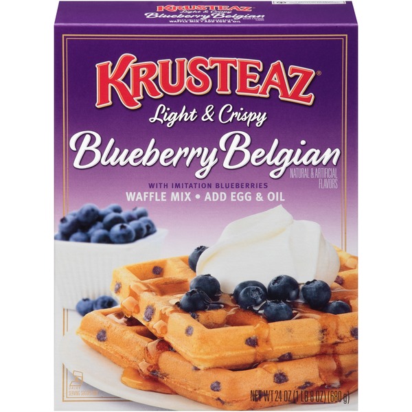 Krusteaz Blueberry Belgian Waffle Mix (24 oz) from Shop 'n Save Instacart