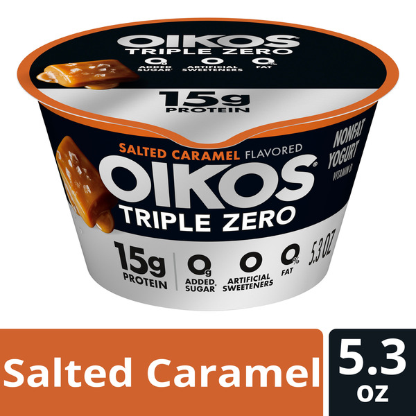 Oikos Triple Zero Salted Caramel Nonfat Greek Yogurt Same-Day
