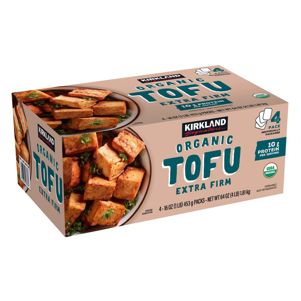 Kirkland Signature Organic Extra Form Tofu, 16 oz, 4-count