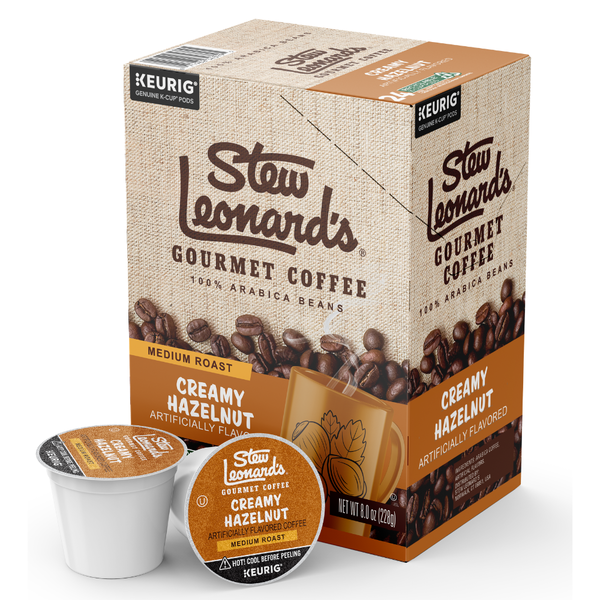 Stew Leonard's Creamy Hazelnut Gourmet Coffee K-Cup Pods Same-Day