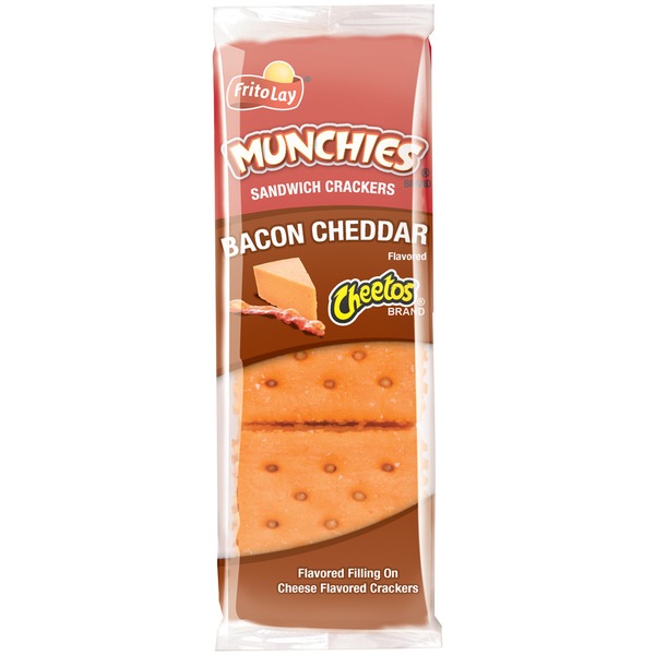 Munchies Cheetos Bacon Cheddar Sandwich Crackers (1.38 oz) from Food
