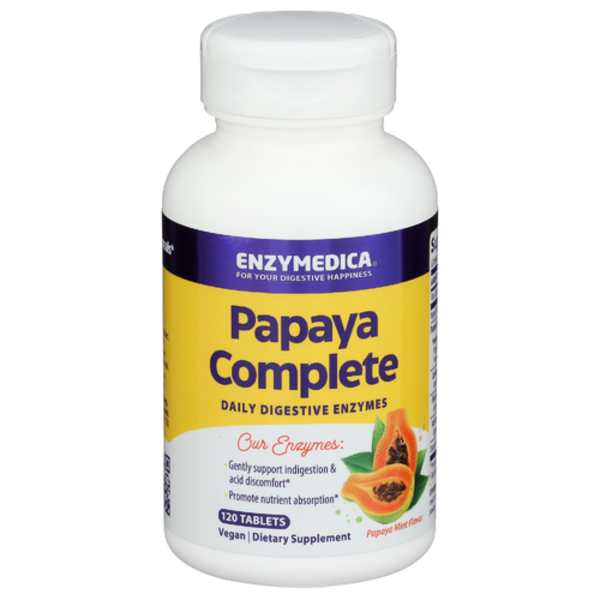 Enzymedica Papaya Complete Daily Digestive Enzymes Same-Day