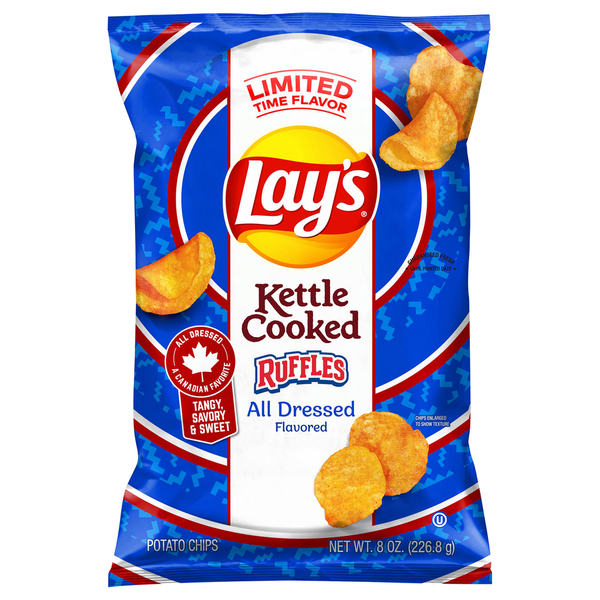 Lay's Potato Chips, All Dressed Flavored, Kettle Cooked, Ruffles Same-Day Delivery or Pickup | Cash Wise Foods Lay's Potato Chips, All Dressed Flavored, Kettle Cooked, Ruffles Same-Day Delivery or Pickup | Cash Wise Foods