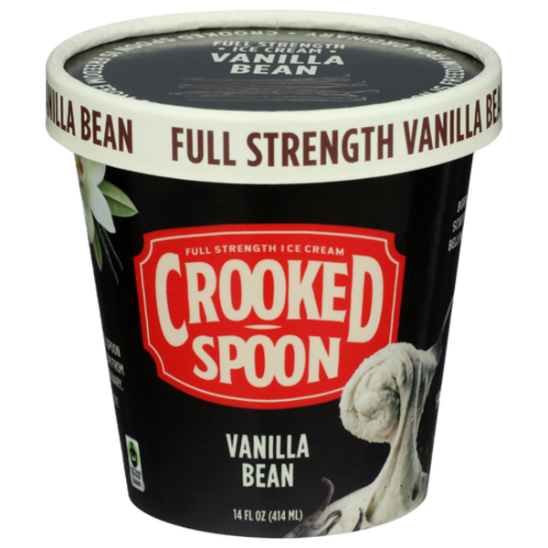 Crooked Spoon Ice Cream Vanilla Bean Full Strength Ice Cream