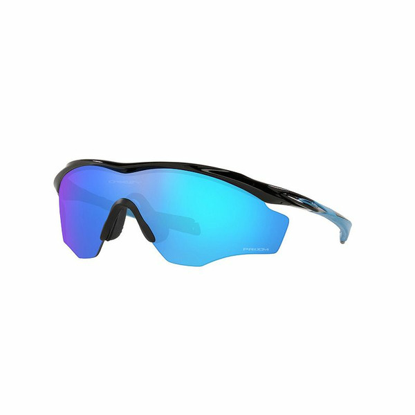Oakley Men's OO9343 M2 Frame Irregular Sunglasses - Black & Blue