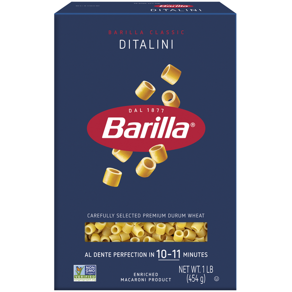 Barilla Classic Blue Box Soup Pasta Ditalini