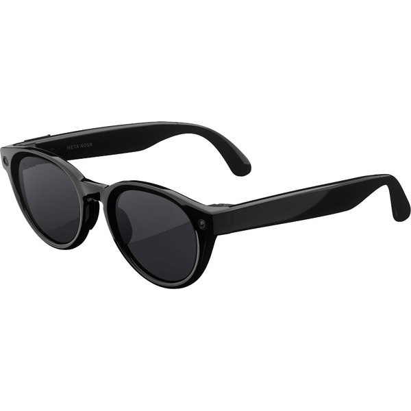 Meta Nova Standard Smart Frame Glasses with AI Camera & Polarized Grey Lenses - Classic Black