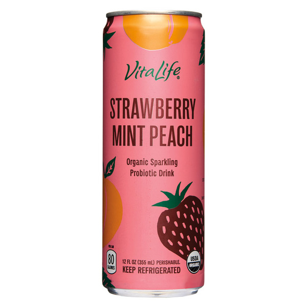 Vitabrid ターミナリスプロフェッショナル VitaLife Probiotic Spritzer, Strawberry Mint Peach Same-Day