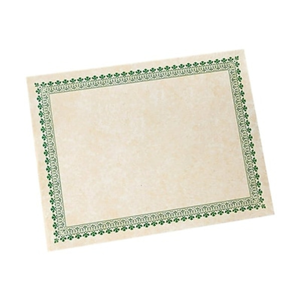 Gartner Studios 74930 Green Border & Ivory Certificates
