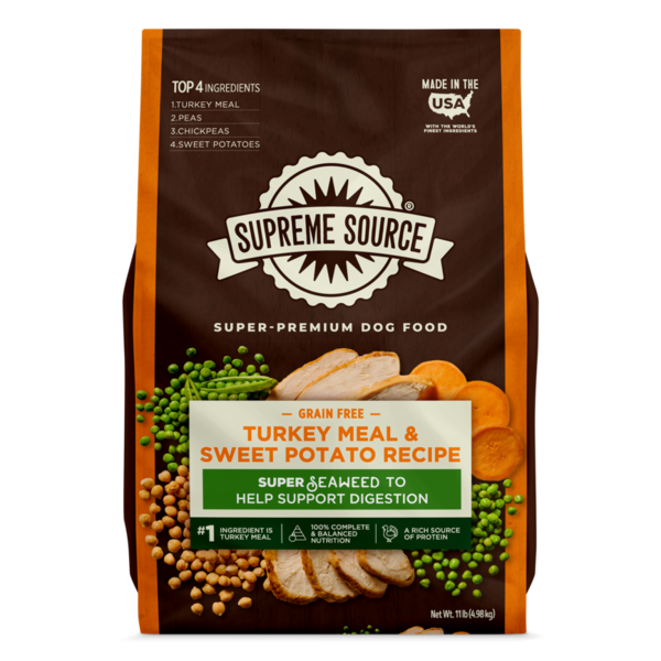 Supreme Source Dog Food, Grain-Free, Super-Premium, Turkey Meal and Sweet Potato Recipe