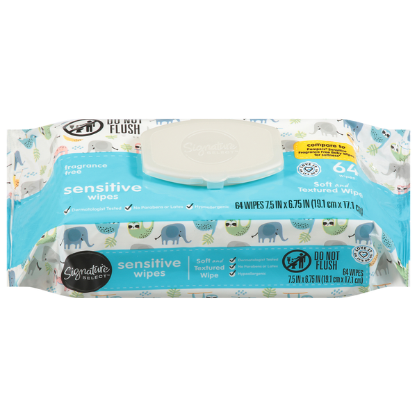 Signature SELECT Sensitive Fragrance Free Wipes