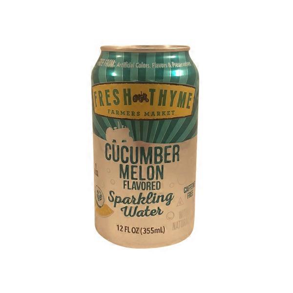 Fresh Thyme Cucumber Melon Flavored Sparkling Water (12 fl oz) Instacart