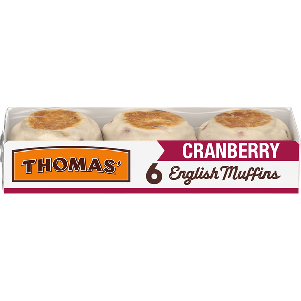 Thomas’ 6 ct, Cranberry, English Muffins, English Muffins, 13 oz