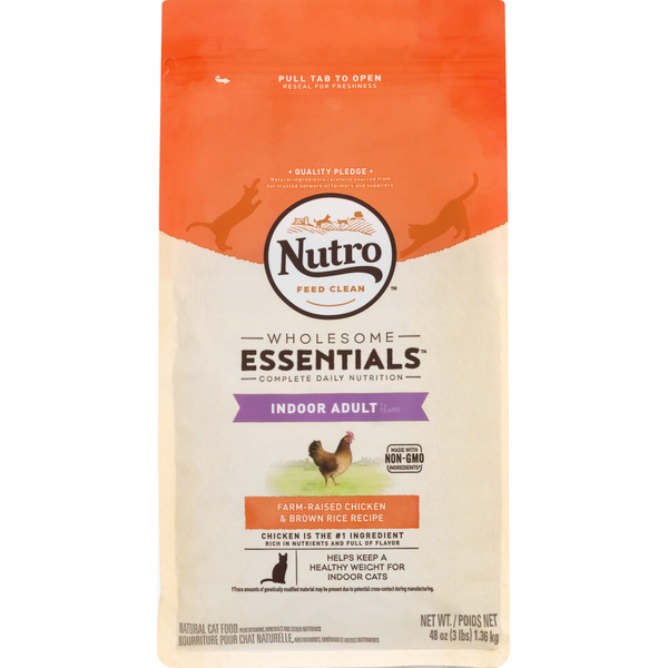 Nutro Feed Clean Wholesome Essentials Chicken & Brown Rice Recipe Cat