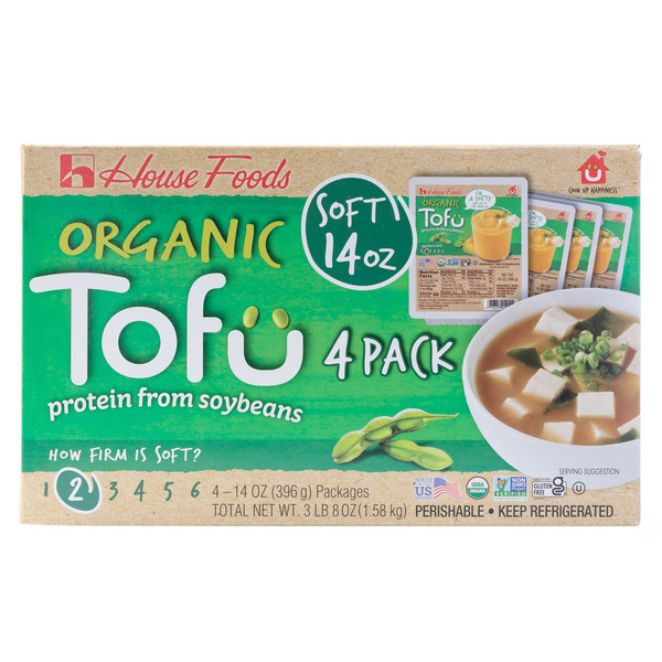 House Foods Organic Tofu, 14 oz, 4-count
