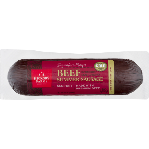 Hickory Farms Summer Sausage, Semi Dry, Signature Recipe, Beef