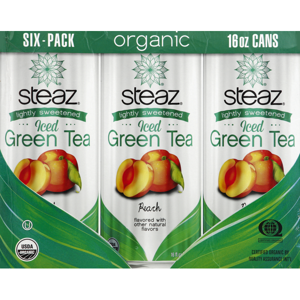 Steaz Green Tea, Peach, Iced Same-Day Delivery or Pickup