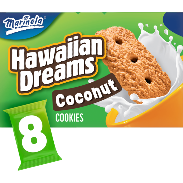 Marinela Hawaiian Dreams, 8 ct, Coconut, Cookies, Cookies, 20.32
