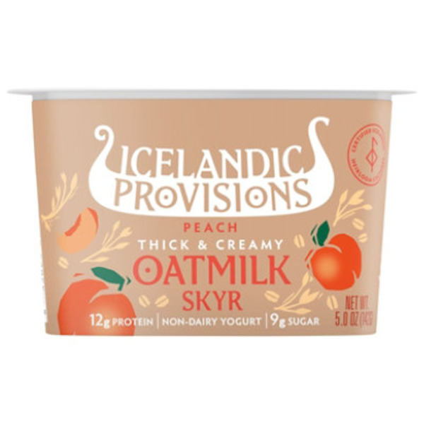 Icelandic Provisions Oatmilk Peach Skyr