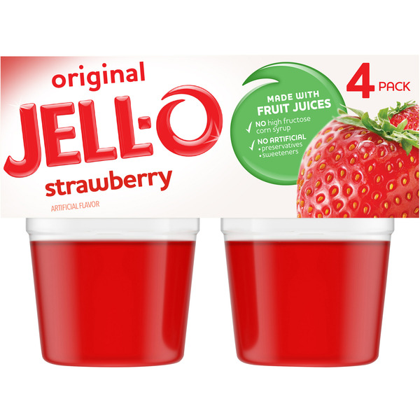 Jell-O Strawberry Refrigerated Gelatin