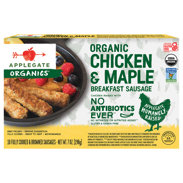 Applegate Naturals Organic Chicken & Maple Breakfast Sausage