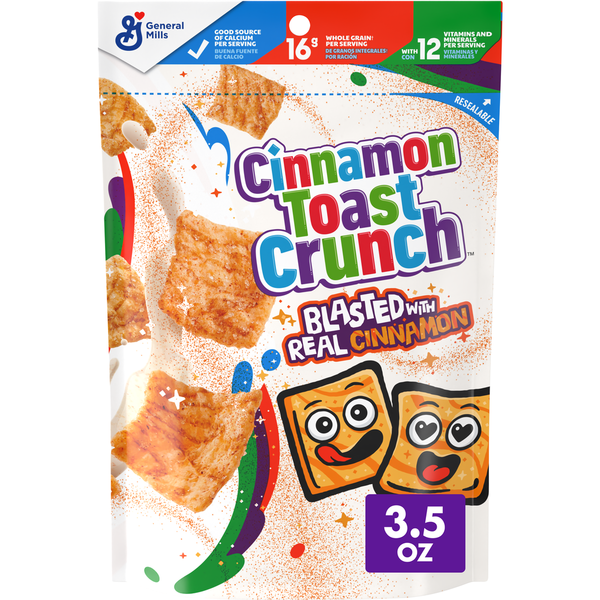 Cinnamon Toast Crunch Breakfast Cereal, Cinnamon Sugar Squares