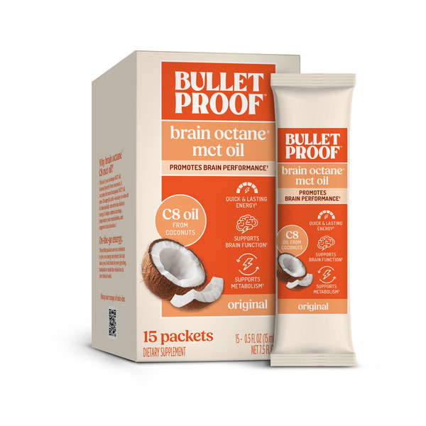 Fats 湘南ドライバー & Bullet セット Bulletproof Brain Octane C8 MCT Oil Packets Same-Day Delivery or