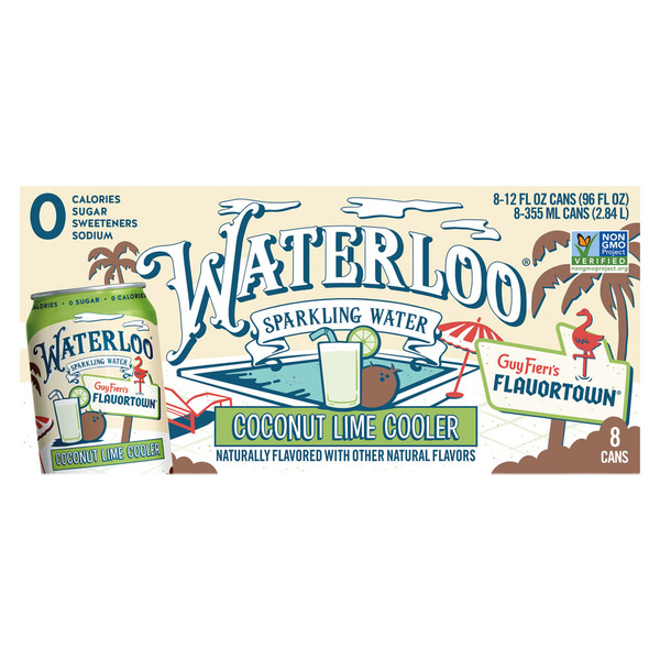 WATERLOO Sparkling Water Coconut Lime Cooler