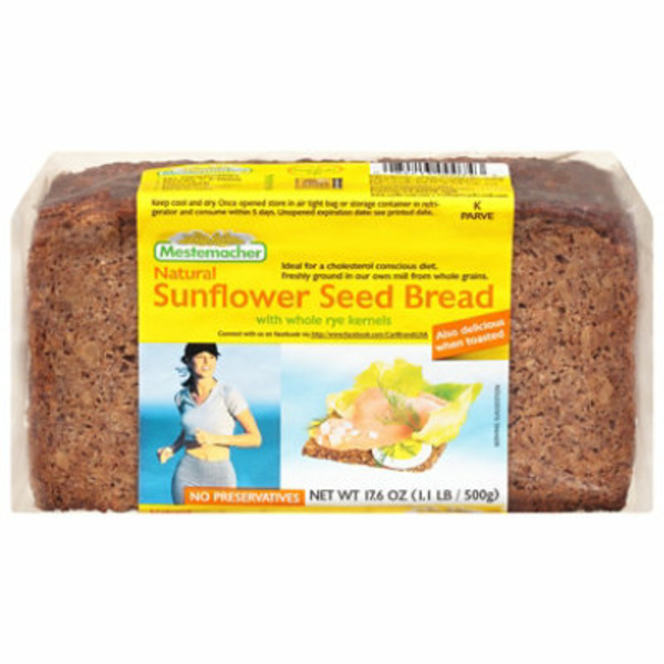 Mestemacher Sunflower Seed Bread, Natural