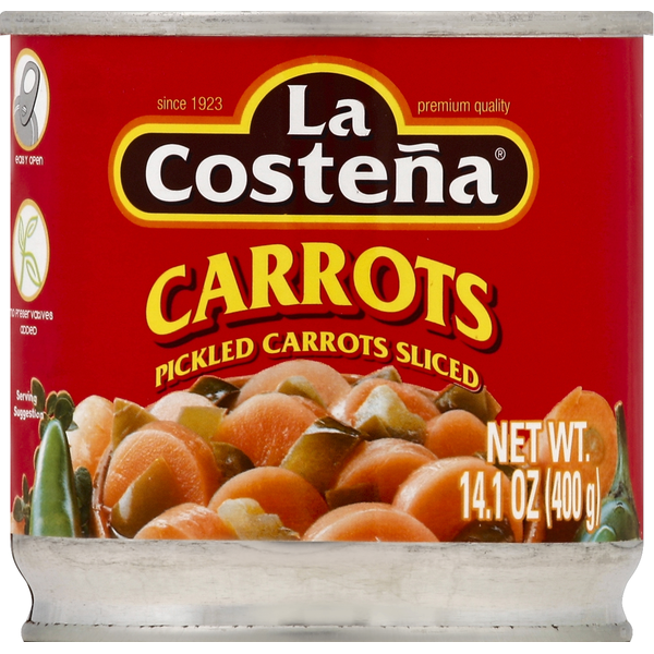 La Costeña Carrots, Pickled, Sliced