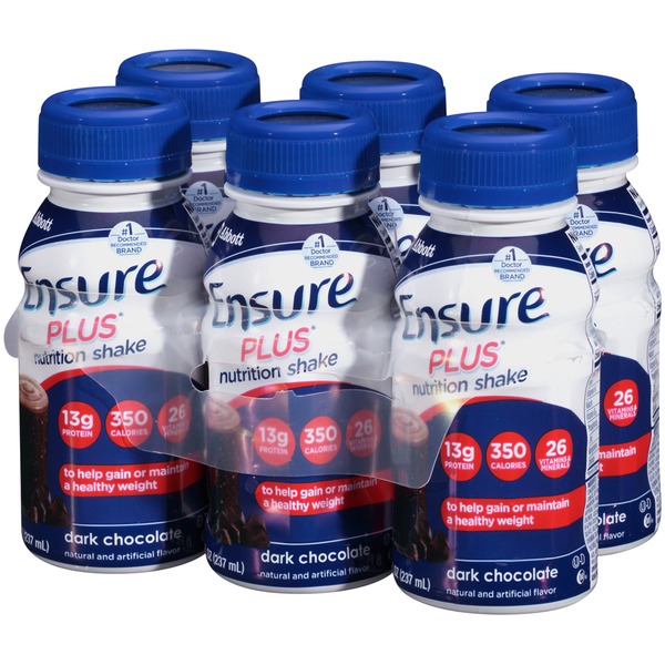 Ensure Plus Dark Chocolate Nutrition Shake from Key Food Instacart