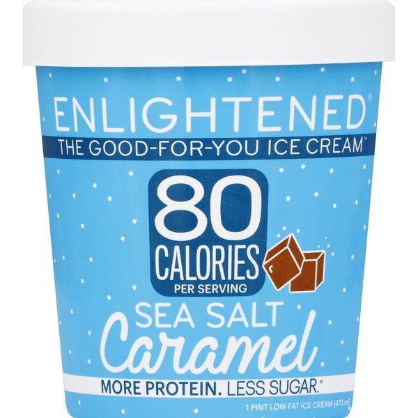 Enlightened Ice Cream, Low Fat, Sea Salt Caramel (1 pt) Instacart