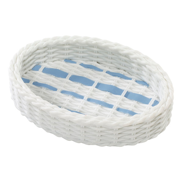IZOD Resin Soap Dish, 5.5 x 3.75 x 1.5 in - Blue/Navy