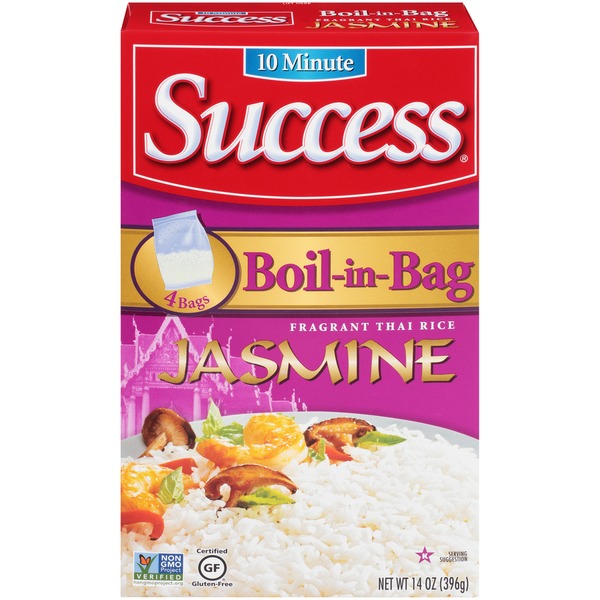 Success Ten Minute Boil In Bag Jasmine Fragrant Thai Rice 14 Oz Instacart