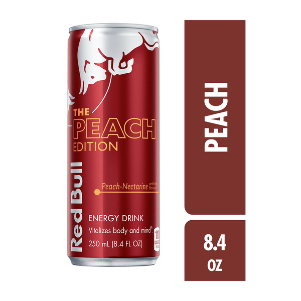 Red Bull Peach Edition Energy Drink Same-Day Delivery | Three