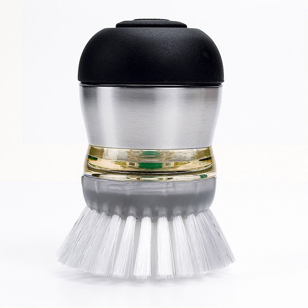 OXO Steel Soap Dispensing Palm Brush