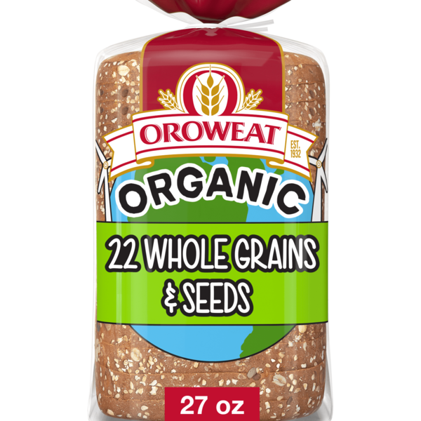 Oroweat 22 Whole Grains & Seeds, Bread, Multigrain Bread, 27 oz