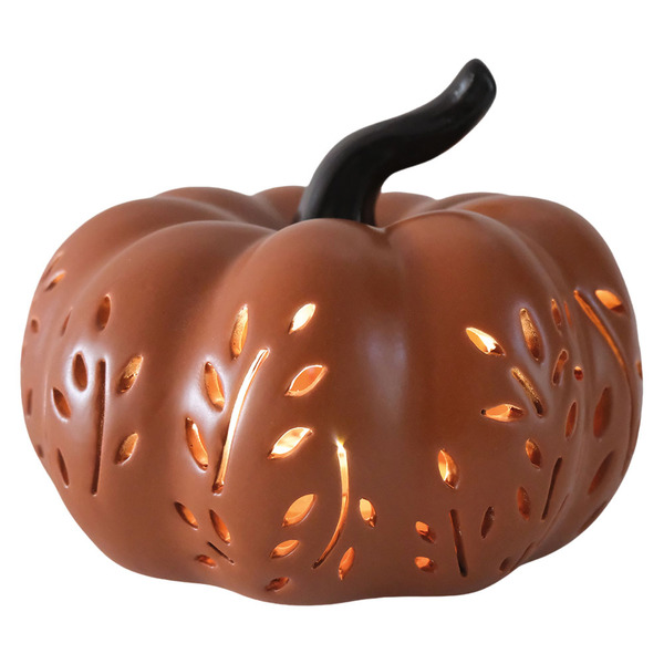 pumpkin様 Kirkton House LED Pierced Ceramic Pump, Orange Squatty Same-Day