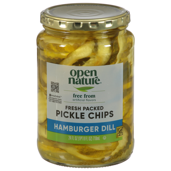 Open Nature Pickle Chips, Hamburger Dill