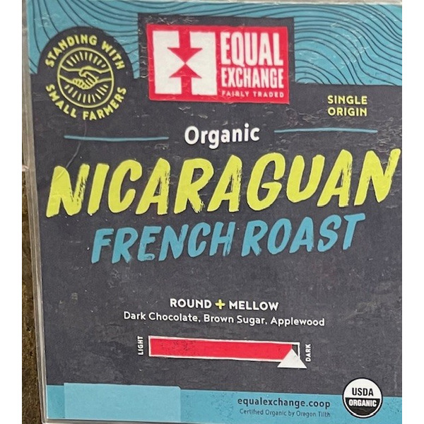 Equal Exchange Organic Nicaraguan French Coffee, Bulk