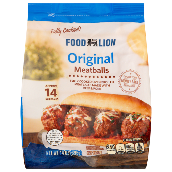 Food Lion Food Lion Meatballs, Original Same-Day Delivery or Pickup
