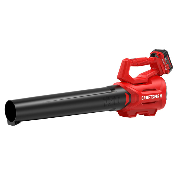 CRAFTSMAN V20 20-volt 380-CFM 100-MPH Battery Handheld Leaf Blower 4 Ah Battery Included Charger Included